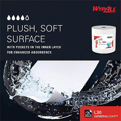 Wypall GeneralClean L30 Heavy Duty Cleaning Towels (KCC05841)