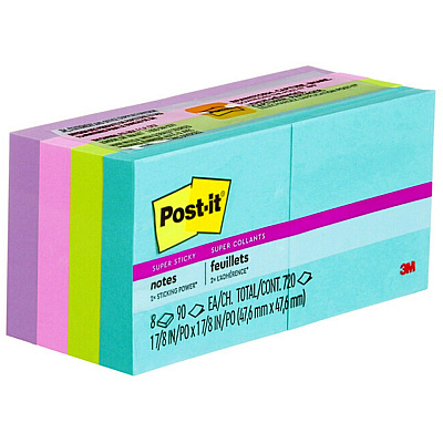 Post-it Super Sticky Notes - Supernova Neons Color Collection (MMM6228SSMIA)