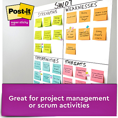 Post-it Super Sticky Notes - Supernova Neons Color Collection (MMM65412SSMIA)