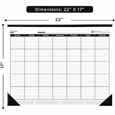 Rediform Undated Monthly Desk Pad (B1817)