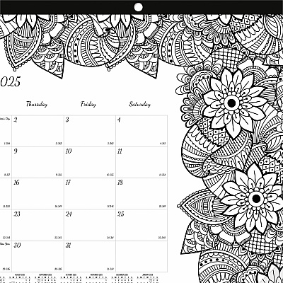 Blueline DoodlePlan Compact Desk Pad - Botanica (C2917001)