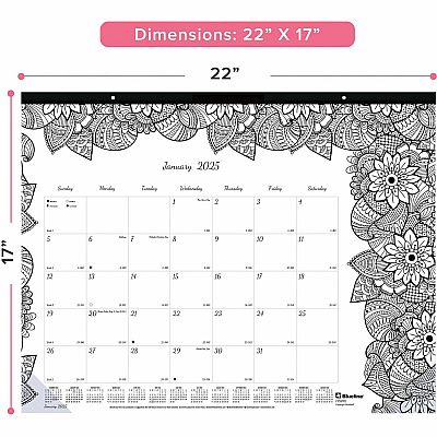 Blueline DoodlePlan Desk Pad - Botanica (C2917311)