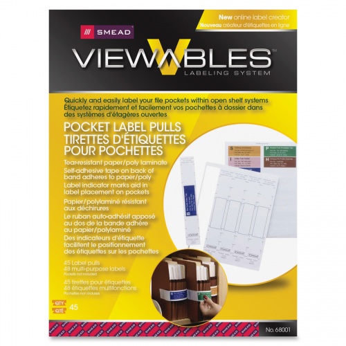 Smead Viewables Pocket Label Pulls (68001)