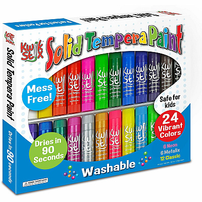The Pencil Grip Tempera Paint 24-color Mess Free Set (TPG604)