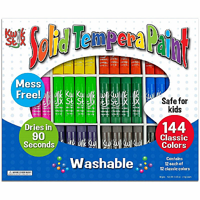 The Pencil Grip Kwik Stix 144-Piece Tempera Paint Sticks (TPG644)