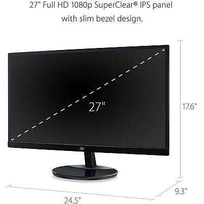 Viewsonic VA2759-SMH 27 Inch IPS 1080p 100Hz Monitor with FreeSync, HDMI and VGA Inputs