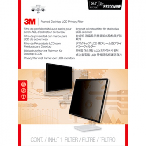3M Framed Privacy Filter Black (PF200W9F)
