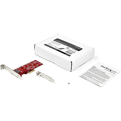StarTech X4 Pci Express 3.0 To M.2 Pcie Ssd Adapter - M.2 Ngff Ssd (nvme Or Ahci) Adapter Card - X4 Pcie Expansion Bay Adapter - Supports 'm'key M.2 Pcie Ssd (PEX4M2E1)
