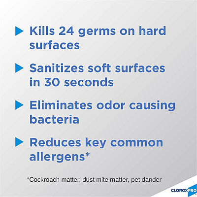 CloroxPro 4 in One Disinfectant & Sanitizer (CLO31043CT)