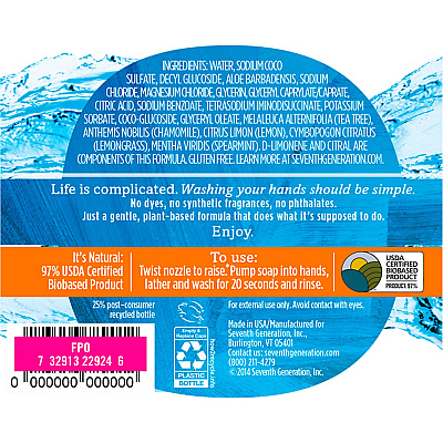 Seventh Generation Purely Clean Hand Wash (SEV22924)