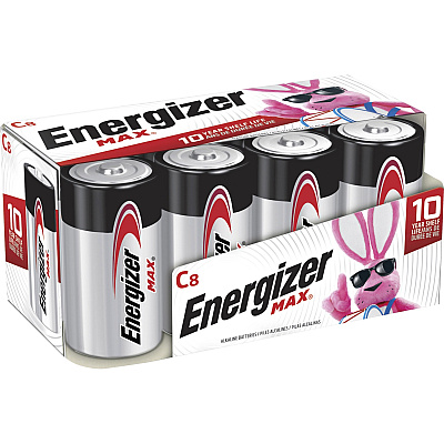 Energizer MAX Alkaline C Battery 8-Packs (EVEE93FP8CT)