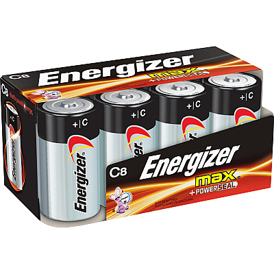 Energizer MAX Alkaline C Battery 8-Packs (EVEE93FP8CT)