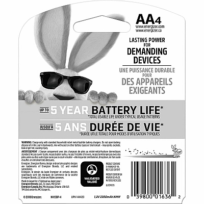 Energizer Recharge Power Plus Rechargeable AA Battery 4-Packs (EVENH15BP4CT)