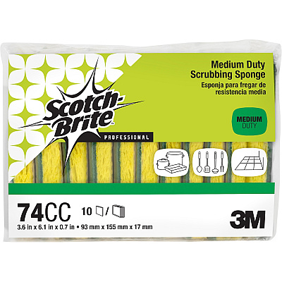 Scotch-Brite Medium-Duty Scrub Sponges (MMM74CCCT)