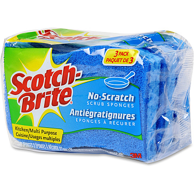 Scotch-Brite No Scratch Scrub Sponges (MMMMP3CT)