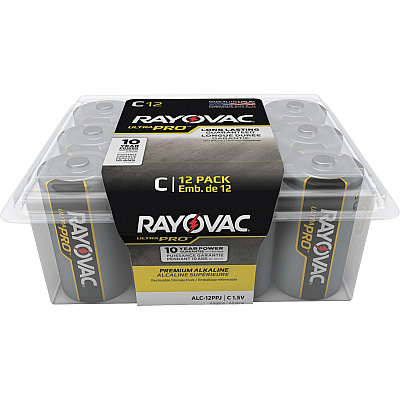 Rayovac Ultra Pro Alkaline C Battery 12-Packs (RAYALC12PPJCT)