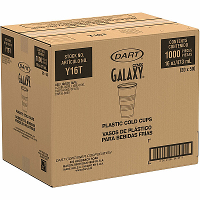 Solo Galaxy 16 oz Plastic Cold Cups (DCCY16T)