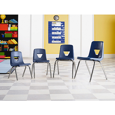 Lorell 16" Seat-height Student Stack Chairs (LLR99888)