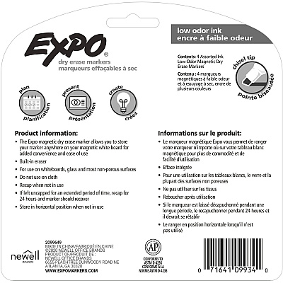 EXPO Eraser Cap Magnetic Dry Erase Marker Set (SAN1944728)