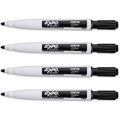 EXPO Eraser Cap Fine Magnetic Dry Erase Markers (SAN1944745)