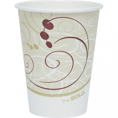 Solo Single-Sided, Polyethylene-Lined, Hot Drink Paper Cups (412SMJ8000)