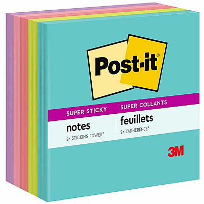 Post-it Super Sticky Notes - Supernova Neons Color Collection (MMM6545SSMIA)