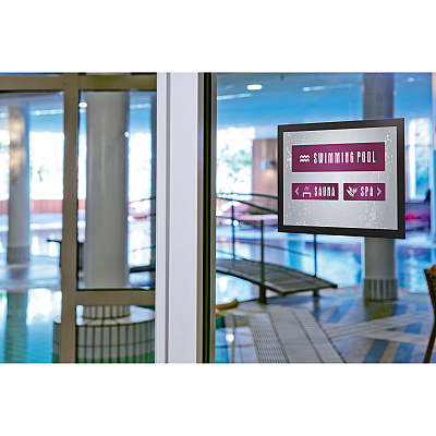 Durable DURAFRAME Self-Adhesive Magnetic Letter Sign Holder (DBL476801)