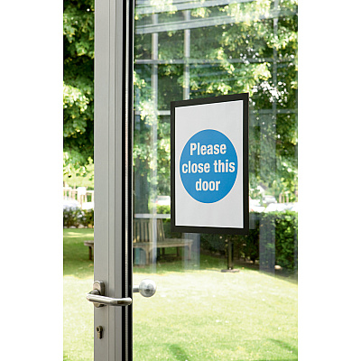 Durable DURAFRAME Self-Adhesive Magnetic Letter Sign Holder (DBL476801)