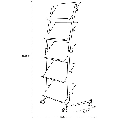 Alba Large Mobile Literature Display (ABADD5GM)