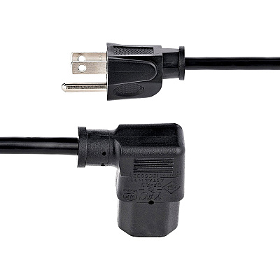 StarTech 3ft Power Cord, Nema 5-15p To Angled C13 (PXT101L3)