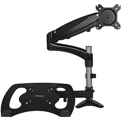 StarTech Monitor Arm - Single, Laptop Stand, Desk (ARMUNONB)