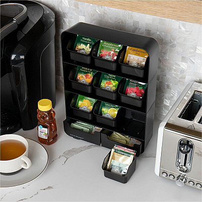Mind Reader EMS Mind Tea Organizer (EMSTBORGBLK)