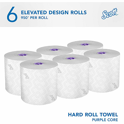 Scott Essential High Capacity Hard Roll Paper Towels with Absorbency Pockets (KCC02001)