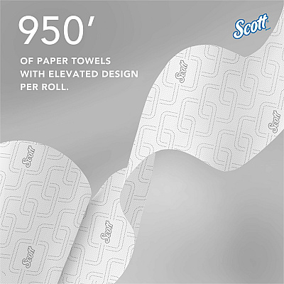 Scott Essential High Capacity Hard Roll Paper Towels with Absorbency Pockets (KCC02001)
