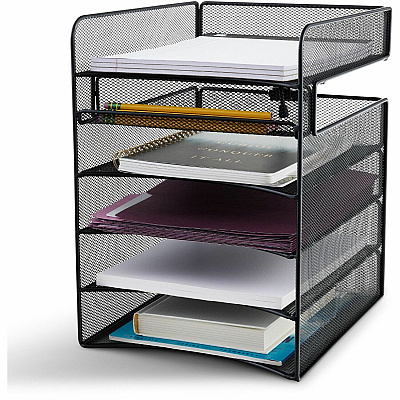 Safco Onyx Horizontal Hanging Desktop Storage (SAF3240BL)