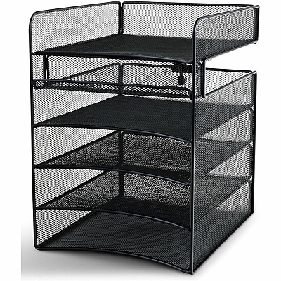 Safco Onyx Horizontal Hanging Desktop Storage (SAF3240BL)