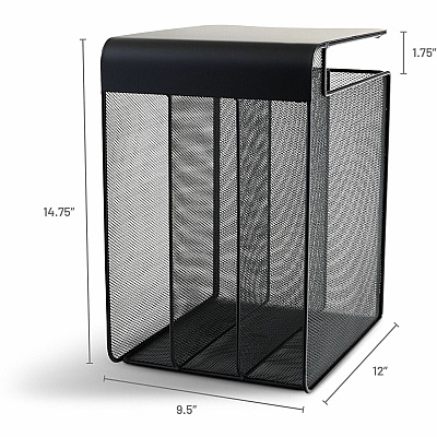 Safco Onyx Vertical Hanging Storage Organizer (SAF3243BL)
