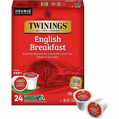 TWININGS English Breakfast Black Tea K-Cup (TWG08755)