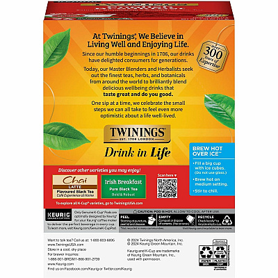 TWININGS English Breakfast Black Tea K-Cup (TWG08755)