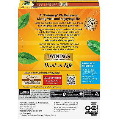 TWININGS Earl Grey Flavoured Black Tea K-Cup (TWG08756)