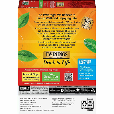 TWININGS Decaf English Breakfast Black Tea K-Cup (TWG08757)