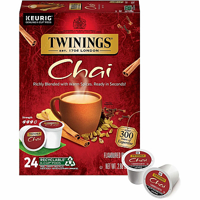 TWININGS Chai Flavoured Black Tea K-Cup (TWG09954)