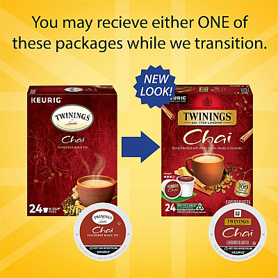 TWININGS Chai Flavoured Black Tea K-Cup (TWG09954)