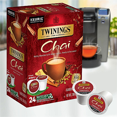 TWININGS Chai Flavoured Black Tea K-Cup (TWG09954)