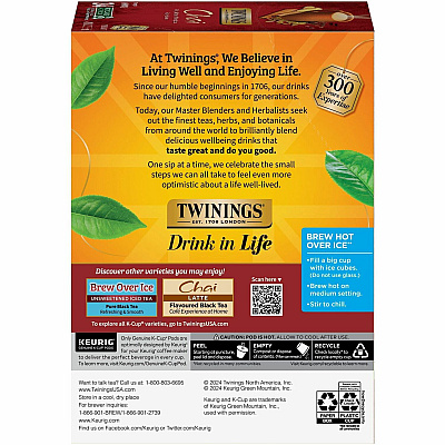 TWININGS Chai Flavoured Black Tea K-Cup (TWG09954)