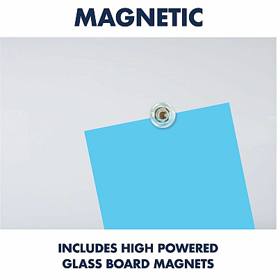 Quartet InvisaMount Magnetic Glass Dry-Erase Board (QRTG8548IMW)