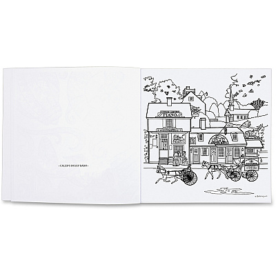 Mead Americana Adult Coloring Book Printed Book (54014)