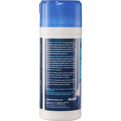 Digital Innovations ScreenDr Wet/Dry Streak-Free Wipes, 70-pack (ASP40308)