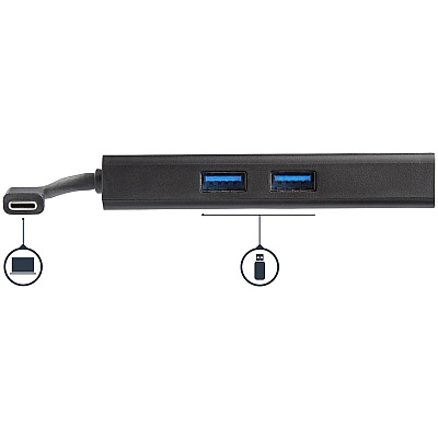StarTech Usb C Multiport Adapter With Hdmi - 4k - Mac & Windows - 60w Pd - Portable Docking Station For Laptop W/ 2x Usb 3.0 Ports And Gigabit Ethernet Port (DKT30CHPD)