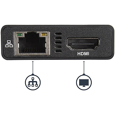 StarTech Usb C Multiport Adapter With Hdmi - 4k - Mac & Windows - 60w Pd - Portable Docking Station For Laptop W/ 2x Usb 3.0 Ports And Gigabit Ethernet Port (DKT30CHPD)